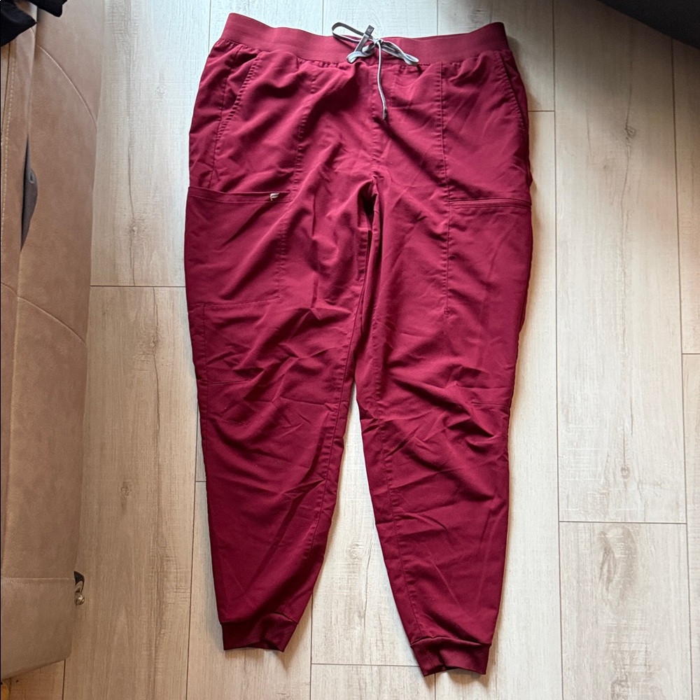 Fabletics Women’s XXL T Burgundy Scrub Joggers